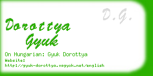 dorottya gyuk business card